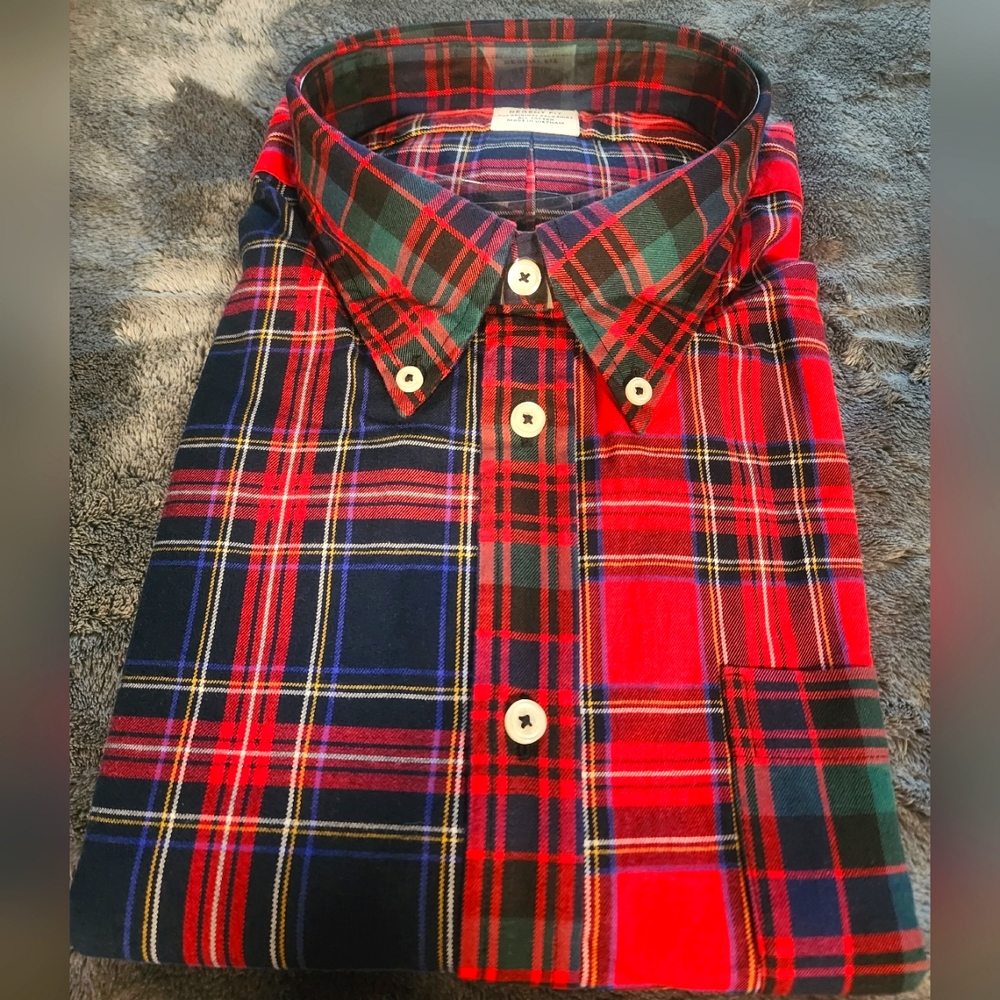 BROOKS BROTHERS Christmas Plaid Mens